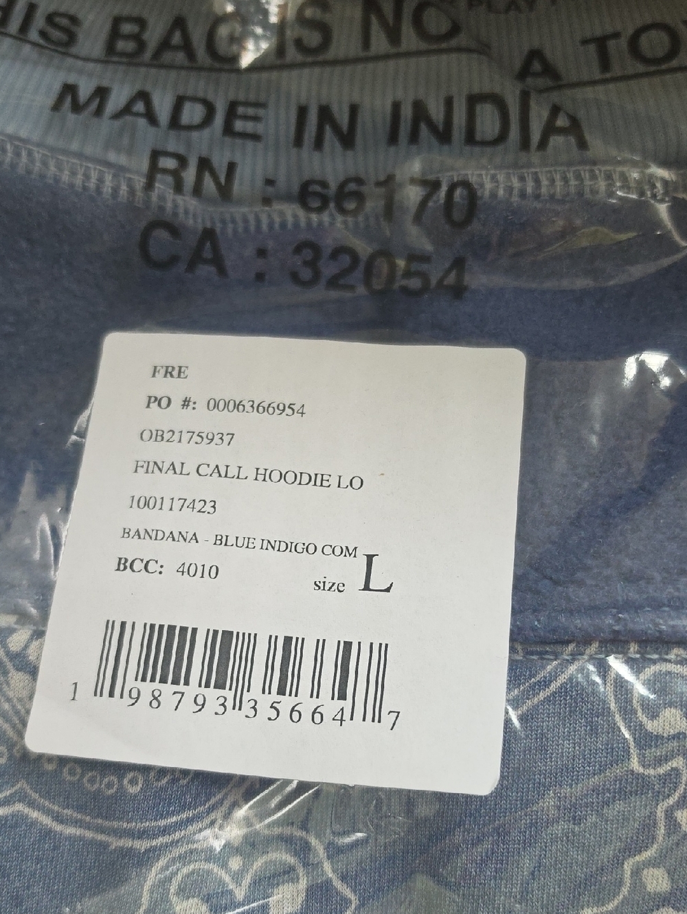 NWT FP Movement Final Call Logo Bandana Hoodie - Picture 13 of 13